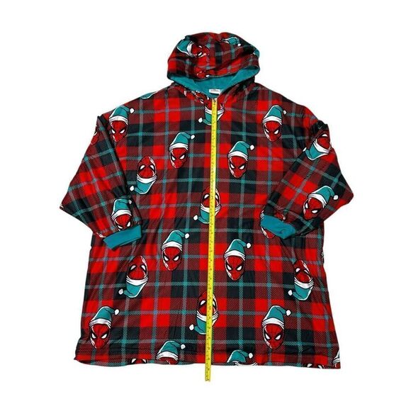 Spiderman Character Kids Oversized Hooded Pullover Robe Size L/XL - Picture 7 of 13